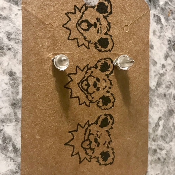 Grateful Dead Steal Your Face Stud Earrings - Picture 4 of 4